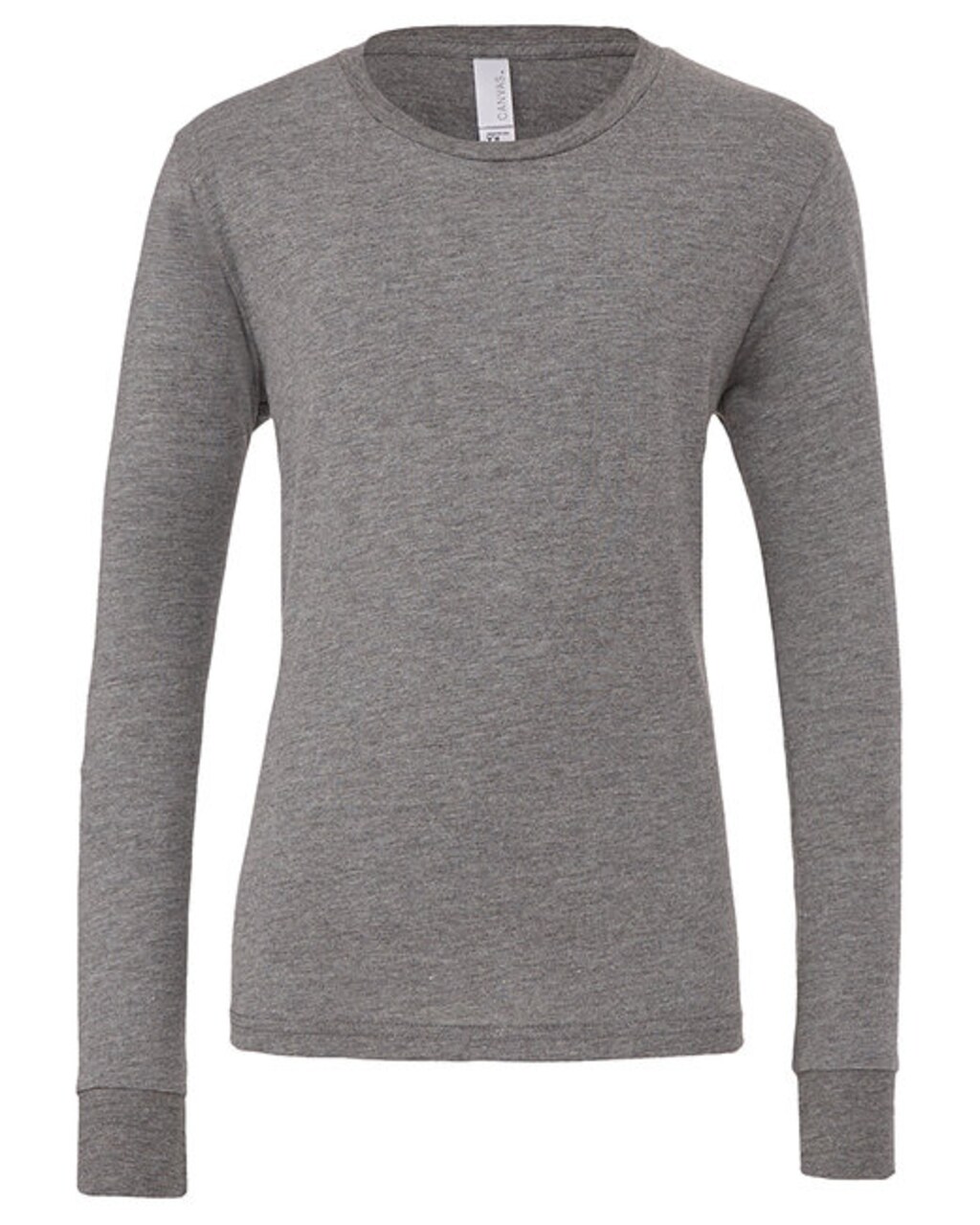 BELLA + CANVAS Youth Triblend Long Sleeve Soft Blend Retail Fit Unisex Kids Everyday Layering Shirt